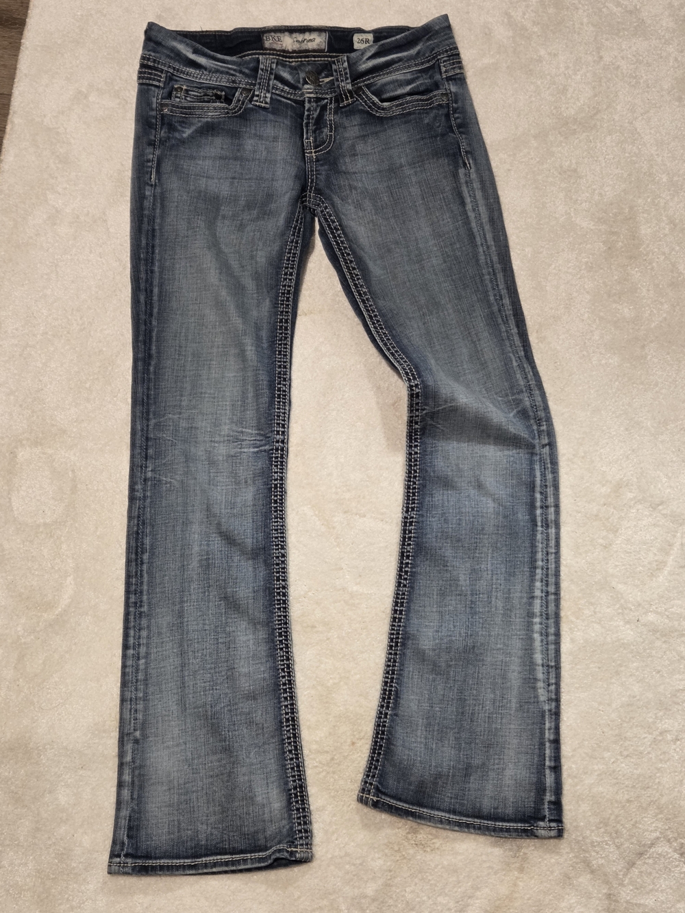 BKE Women's Boot Cut Jeans in Medium Blue Wash